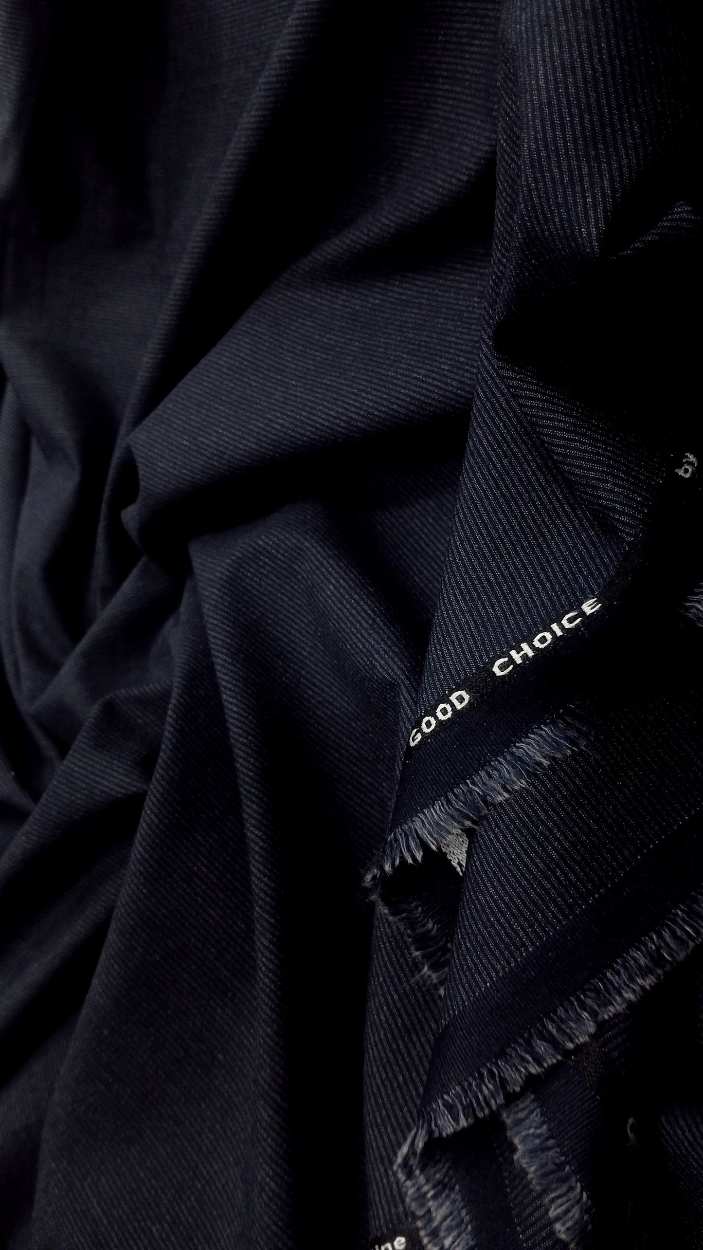 Navy Blue Wash & Wear – Mid Winter Self Lining Fabric for Men | Premium Unstitched Fabric