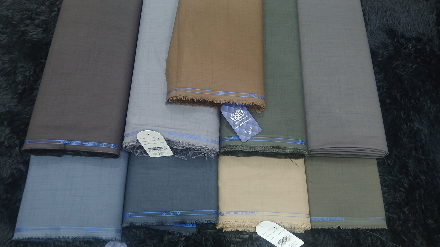 Grace Premium Wash & Wear Unstitched Winter Fabric for Men – 4 Meter